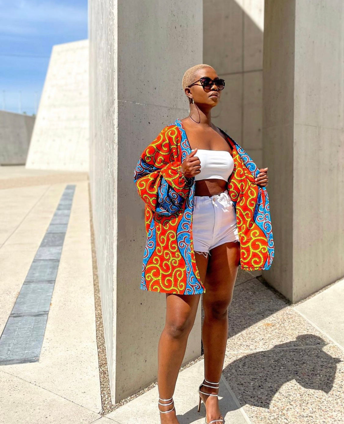 African Print Kimono